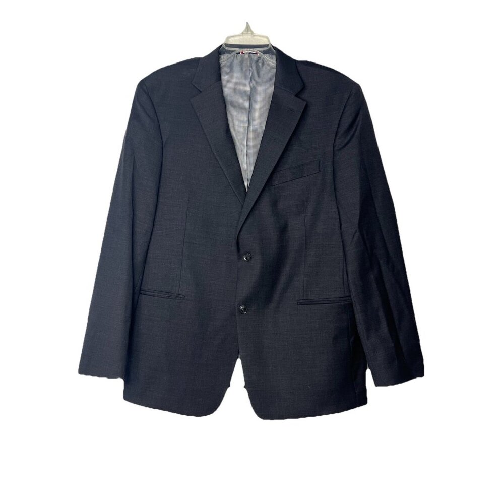 Tommy Hilfiger Men’s Sport Coat Blazer Suit Jacket Blue Sz 44R Wool Blend